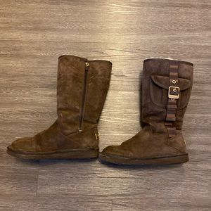 Chocolate Ugg boots - size 7.